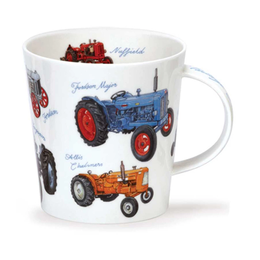 Кружка Dunoon Тракторы Кернгорм 480 мл, фарфор костяной