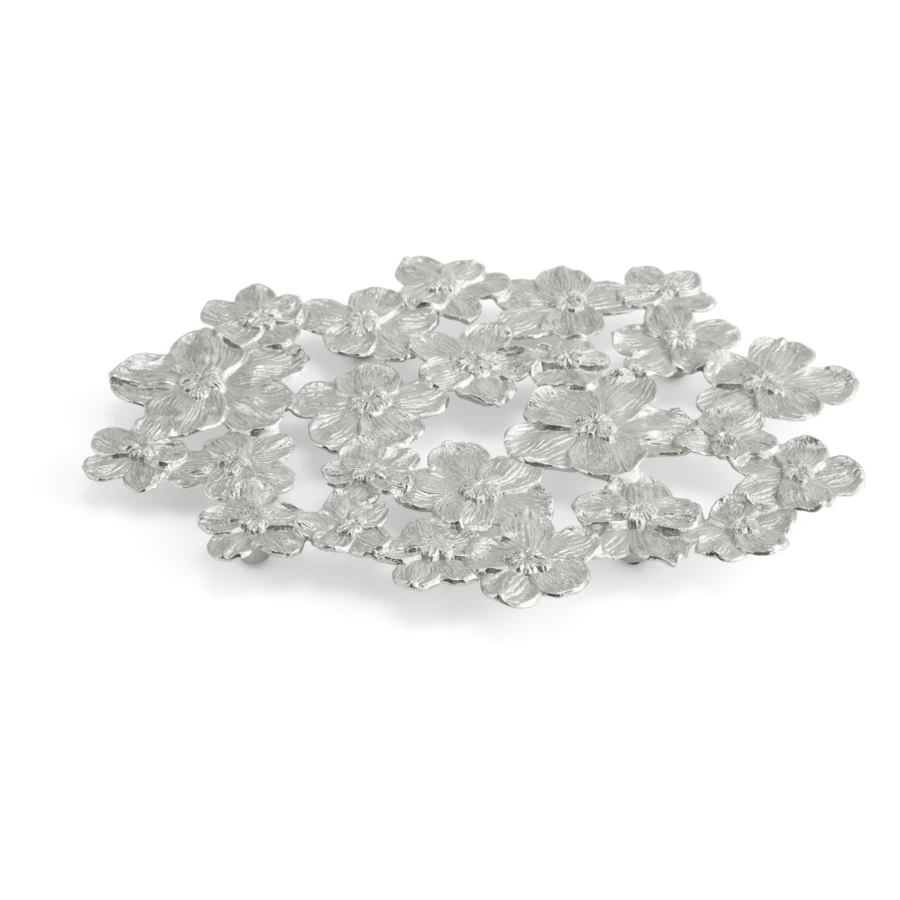 Подставка под горячее Michael Aram Белая орхидея 28 см, сталь нержавеющая