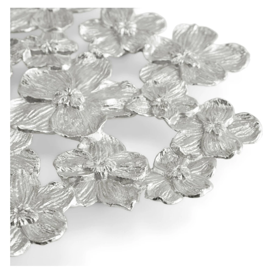 Подставка под горячее Michael Aram Белая орхидея 28 см, сталь нержавеющая