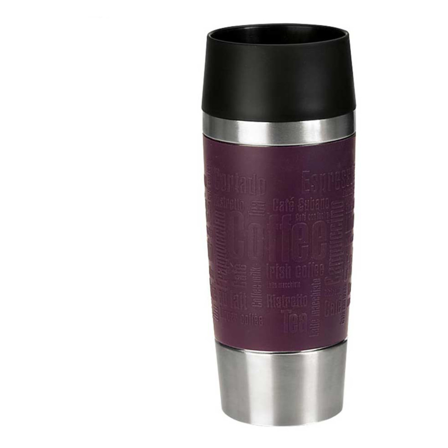 Термокружка 360мл Трэвэл маг (фиолетовая) с силиконовым держателем термокружка emsa travel mug grande 0 5л blue 515618