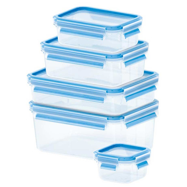 Набор контейнеров с крышками Emsa Клип&Клоуз, 5 шт, пластик