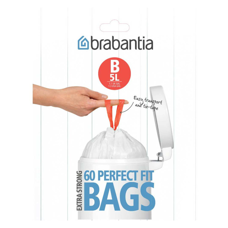 Пакет пластиковый для мусорного бака 5л, 60шт "Брабантия"