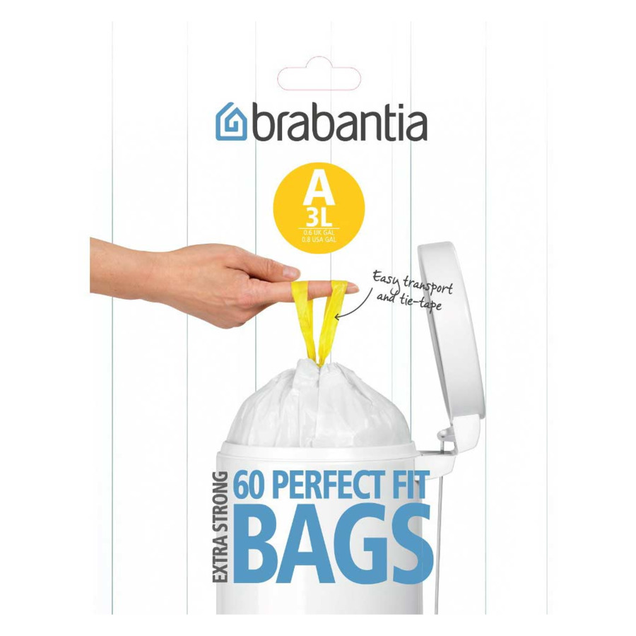 Пакет пластиковый для мусорного бака 3л, 60шт "Брабантия"