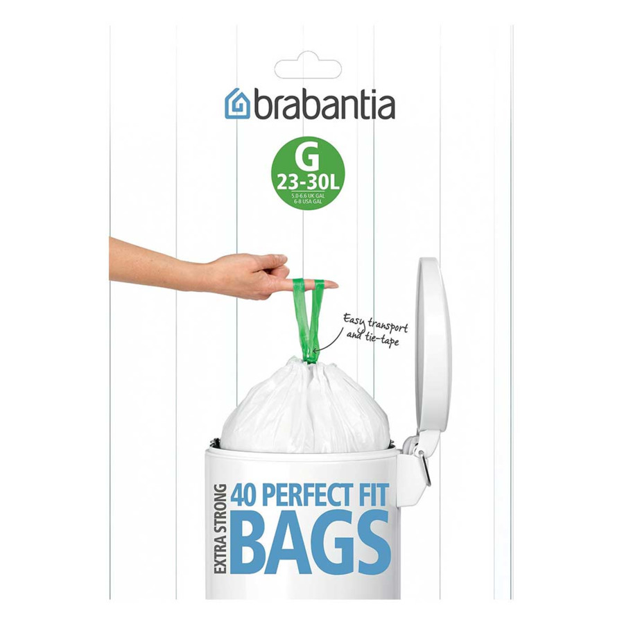 Пакет пластиковый для мусорного бака 23/30л, 40шт "Брабантия"