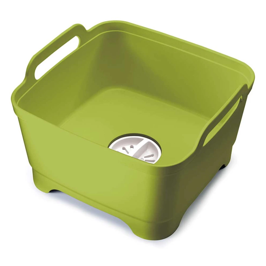 Контейнер для мытья посуды "Wash & Drain" (зеленый)