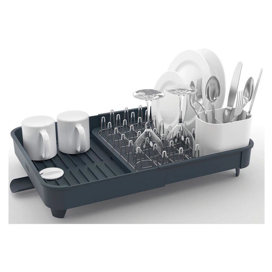 Сушилка для посуды раздвижная "Extend" (серая)