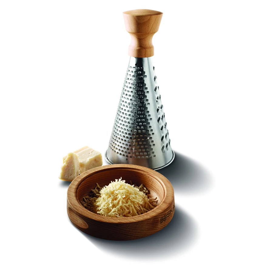 Терка для сыра настольная Boska Осло d14,5хh27 см, круглая, сталь, дуб, п/к