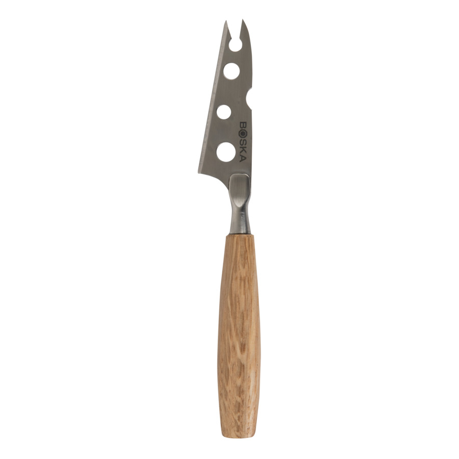 Нож мини для мягкого сыра Boska Осло 16,5х6,7 см, ручка из дуба слайсер для твердого и полутвёрдого сыра boska осло мини 16х5 5 см ручка из дуба