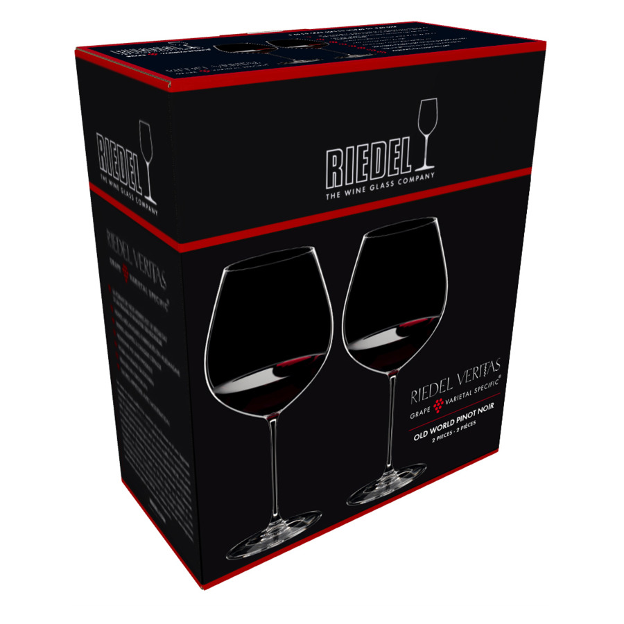 Набор бокалов для красного вина Riedel Veritas Old World Pinot Noir 738мл, 2шт, стекло хрустальное