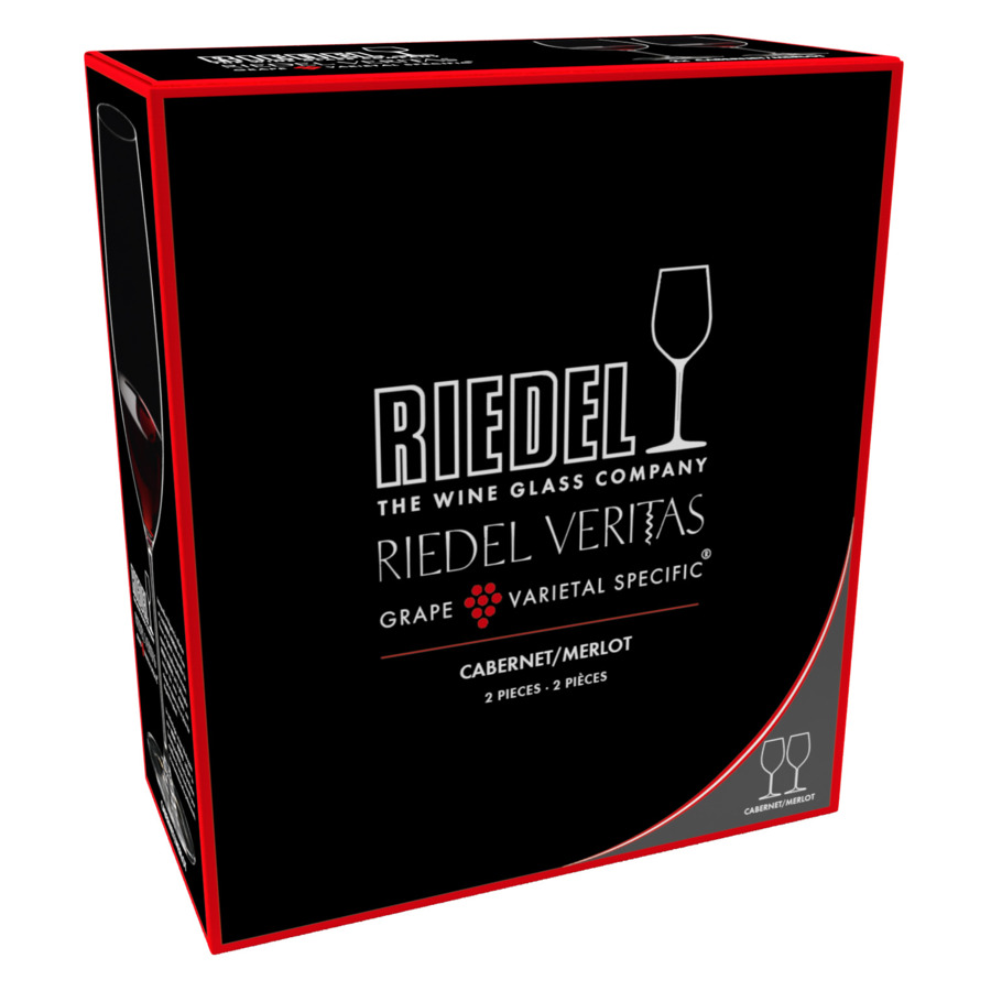 Набор бокалов для красного вина Riedel Veritas Cabernet/Merlot 709 мл, 2шт, стекло хрустальное