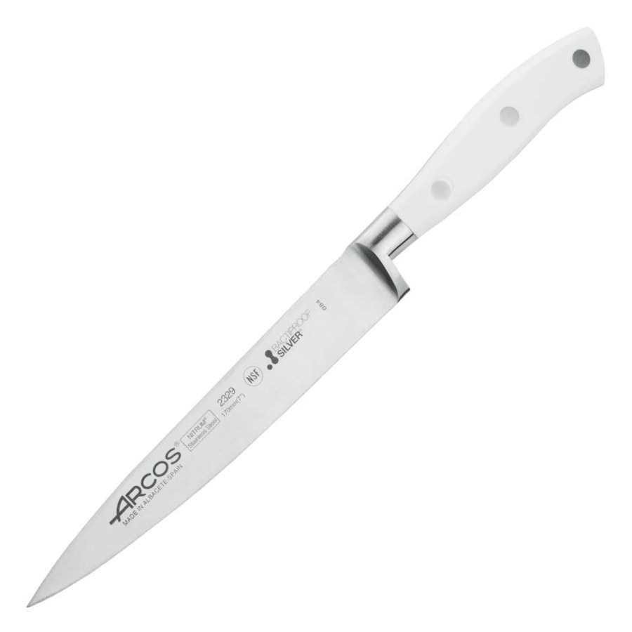 Нож филейный Arcos Riviera Blanca 17см, кованая сталь, (белый)