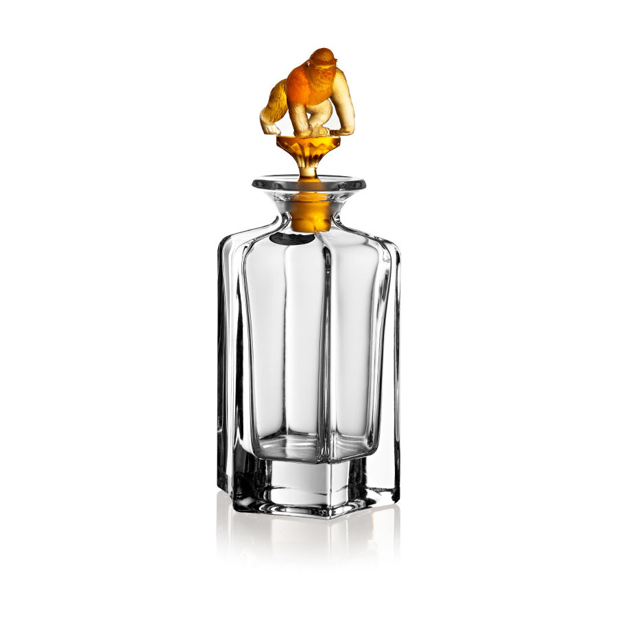 Графин Cristal de Paris для виски Горилла 1л, янтарный