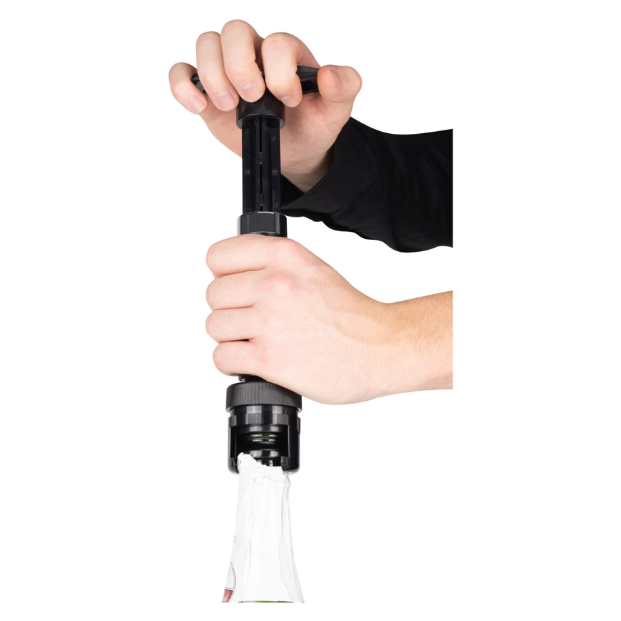 Помпа для вина и шампанского с тремя пробками Peugeot Epivac Duo, пластик, п/к