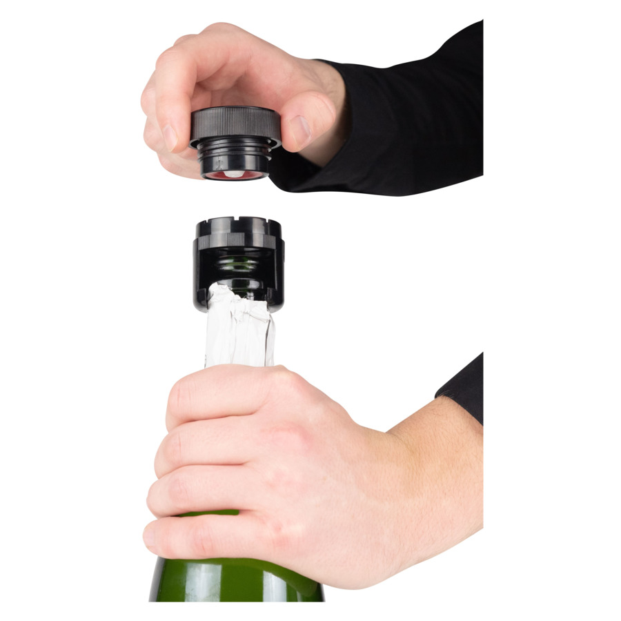 Помпа для вина и шампанского с тремя пробками Peugeot Epivac Duo, пластик, п/к