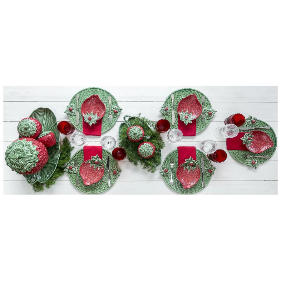 Емкость с крышкой Bordallo Pinheiro Земляника 950 мл, керамика