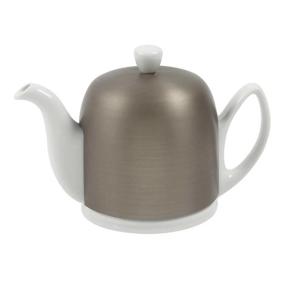 Чайник заварочный с крышкой Degrenne Salam 700 мл, фарфор твердый, матовая муфта