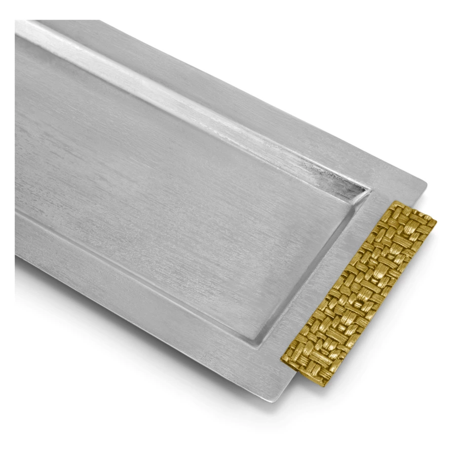 Поднос для полотенец Michael Aram Пальмовая ветвь 41x17 см, сталь нержавеющая