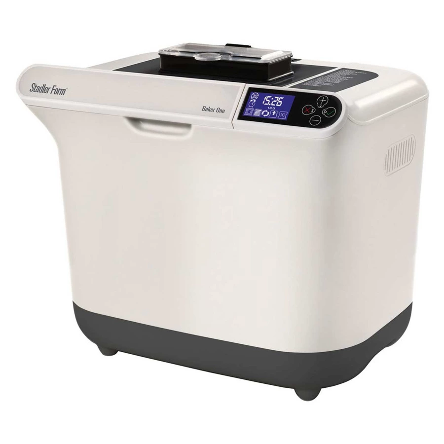Хлебопечь Stadler Form Baker One,19 программ, LCD-дисплей, таймер, подсветка, диспенсер (белый)