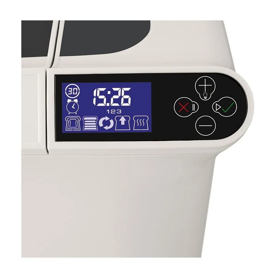 Хлебопечь Stadler Form Baker One,19 программ, LCD-дисплей, таймер, подсветка, диспенсер (белый)