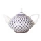 Чайник заварной ИФЗ Кобальтовая сетка Купольная 1,4 л, фарфор костяной