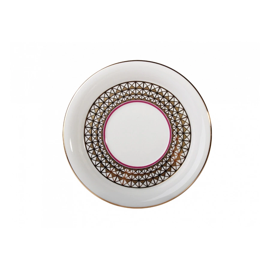 Чашка чайная с блюдцем ИФЗ Замоскворечье Гербовая 230 мл, фарфор твердый