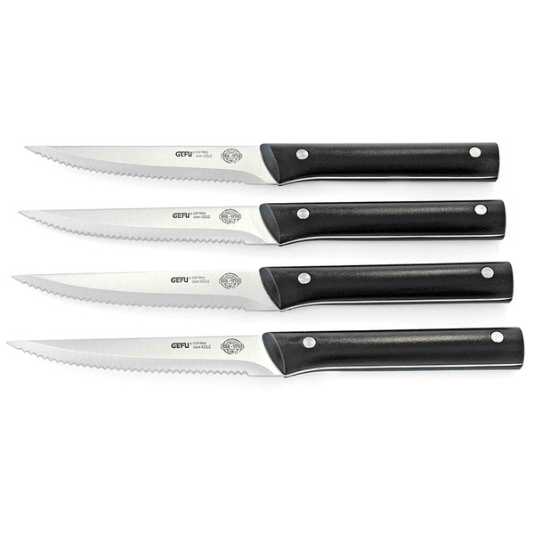 Набор ножей для стейков Gefu, 4 шт, сталь нержавеющая