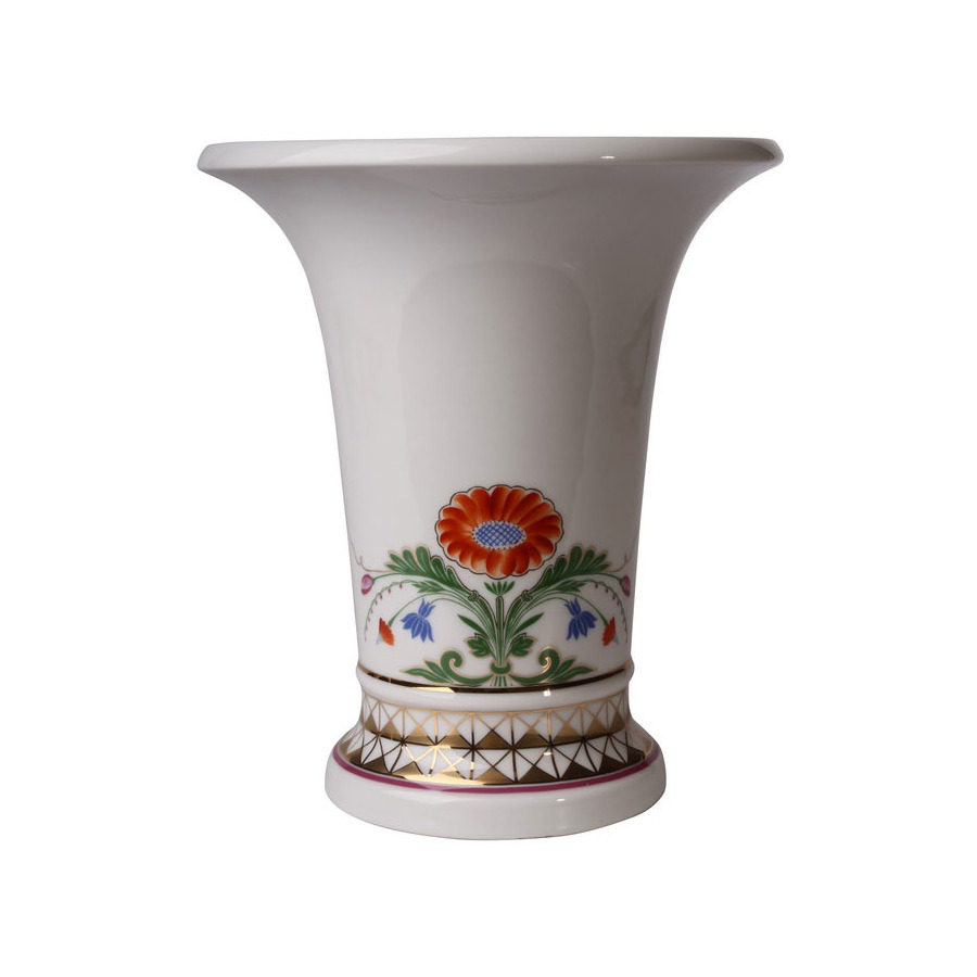 ваза для конфет ифз классика петербурга банкетная d13 см фарфор твердый Ваза для цветов ИФЗ Замоскворечье.Ампирная 20 см, фарфор твердый