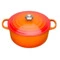 Кастрюля Le Creuset Flame 5,3 л, огненная лава, чугун