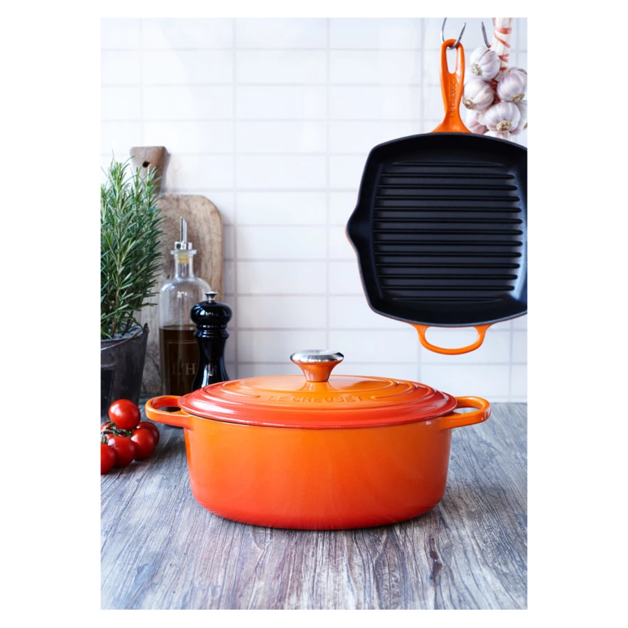 Утятница Le Creuset Flame 4,1 л, 27 см,огненная лава, чугун