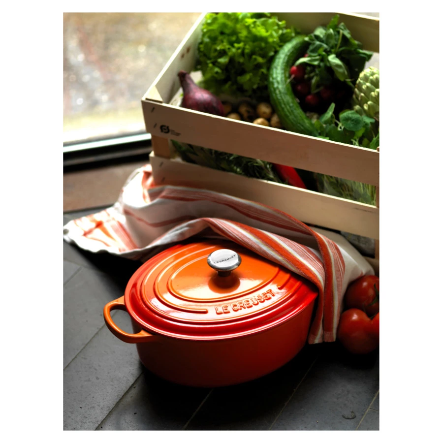 Утятница Le Creuset Flame 4,1 л, 27 см,огненная лава, чугун