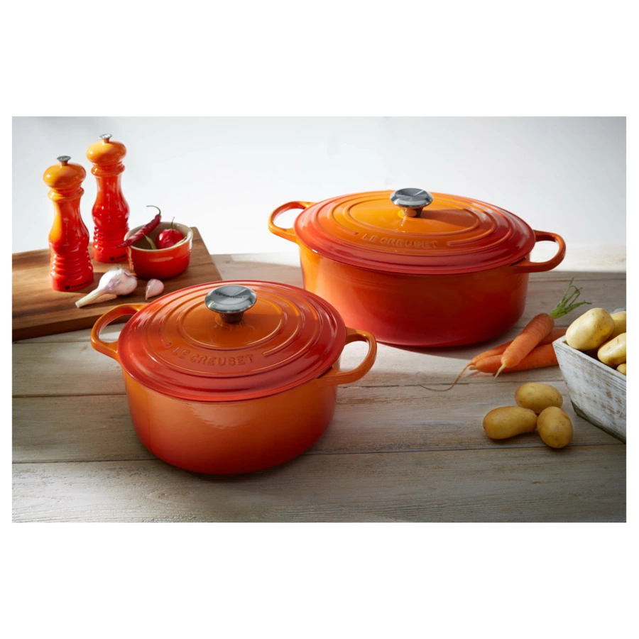 Утятница Le Creuset Flame 4,1 л, 27 см,огненная лава, чугун