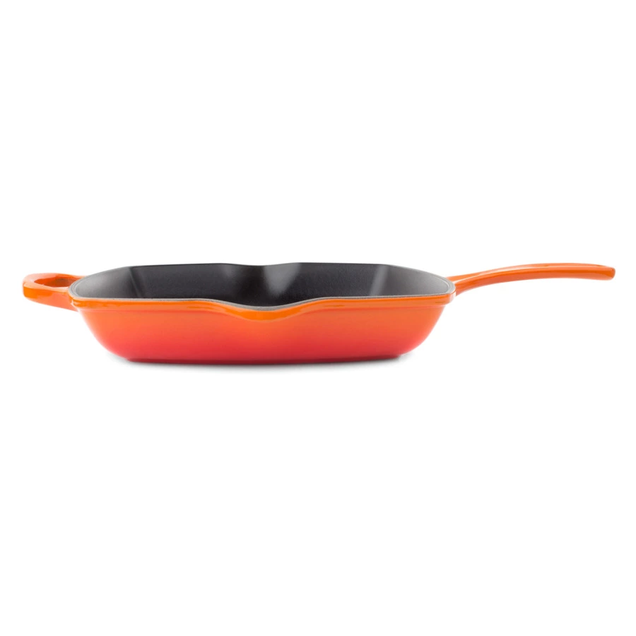 Сковорода-гриль Le Creuset Flame 26 см, h 5,3, огненная лава, квадратная, чугун