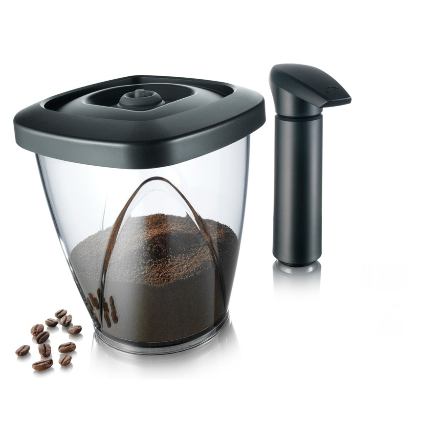 Контейнер вакуумный для кофе с помпой 1,3л вакуумный контейнер для кофе delonghi 5513284421