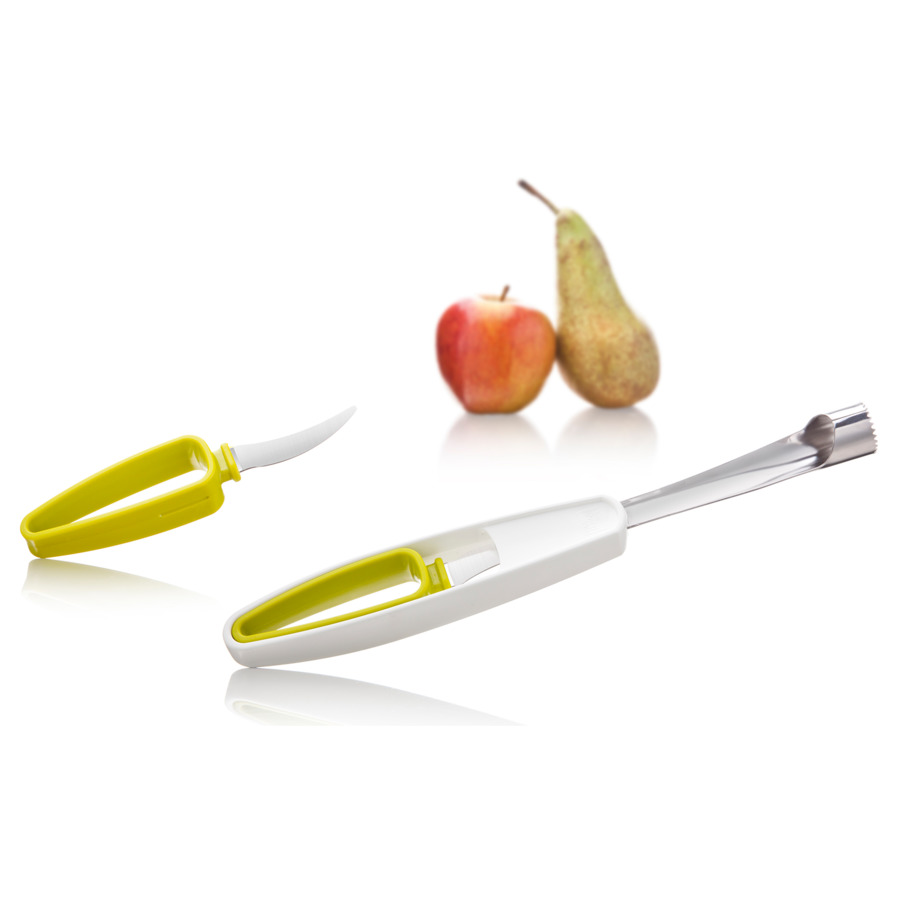 Нож для удаления сердцевины из яблок 2в1
