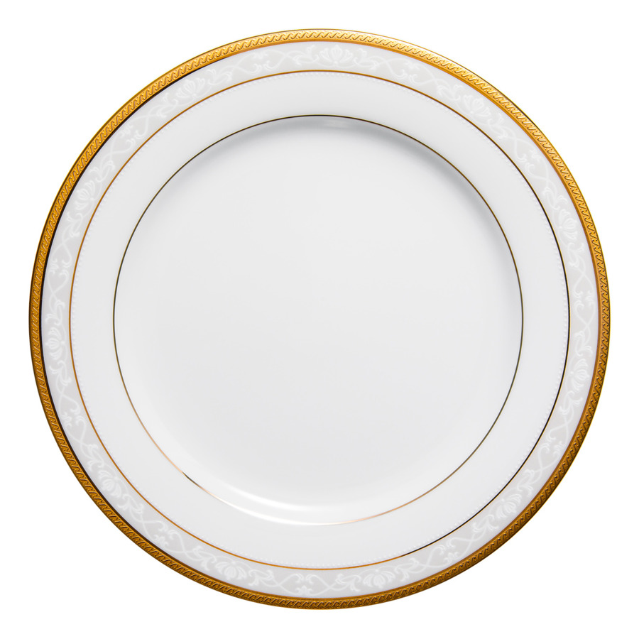Тарелка закусочная Noritake Хэмпшир, золотой кант 21 см тарелка акцентная noritake ксавьер золотой кант 23 см