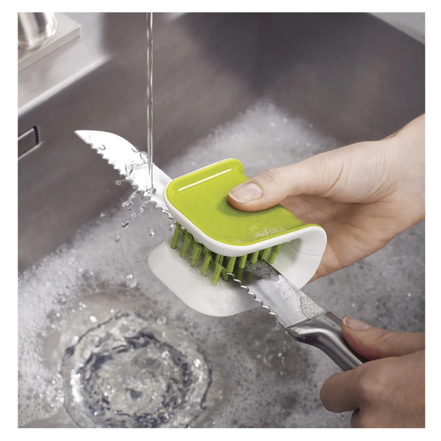 Щетка для столовых приборов и ножей Joseph Joseph BladeBrush, полипропилен, зеленая