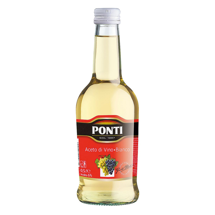 Уксус винный белый 6% Понти, 500мл
