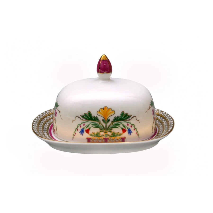 Масленка ИФЗ Замоскворечье Александрия, фарфор твердый