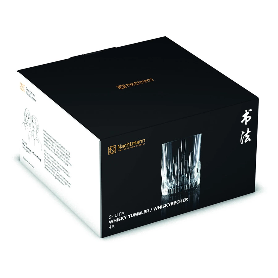 Набор стаканов для виски Nachtmann SHU FA 330мл, 4шт, хрусталь бессвинцовый
