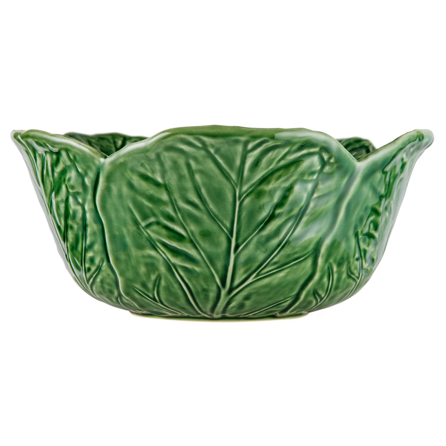 Салатник с резным краем Bordallo Pinheiro Капуста 29,5 см, керамика