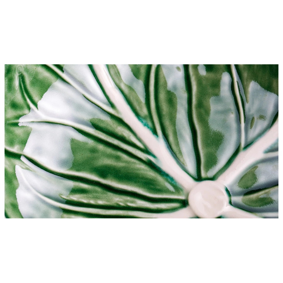 Салатник с резным краем Bordallo Pinheiro Капуста 29,5 см, керамика