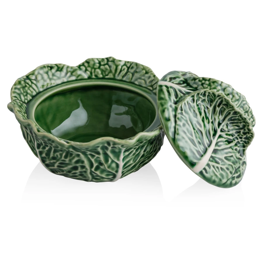 Чаша с крышкой Bordallo Pinheiro Капуста 200 мл, керамика