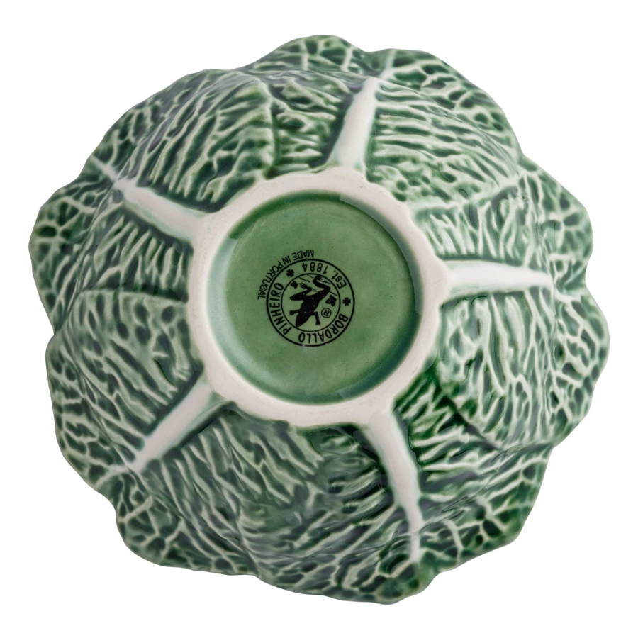 Чаша с крышкой Bordallo Pinheiro Капуста 200 мл, керамика