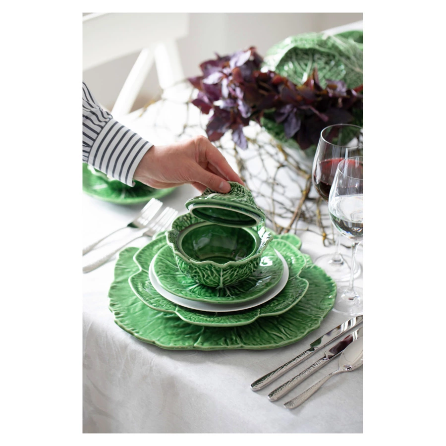 Чаша с крышкой Bordallo Pinheiro Капуста 200 мл, керамика