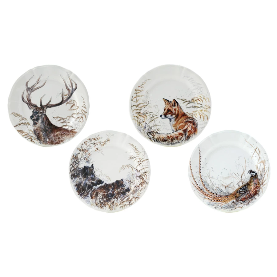 Набор тарелок закусочных Gien Солонь 23 см, 4 шт, фаянс