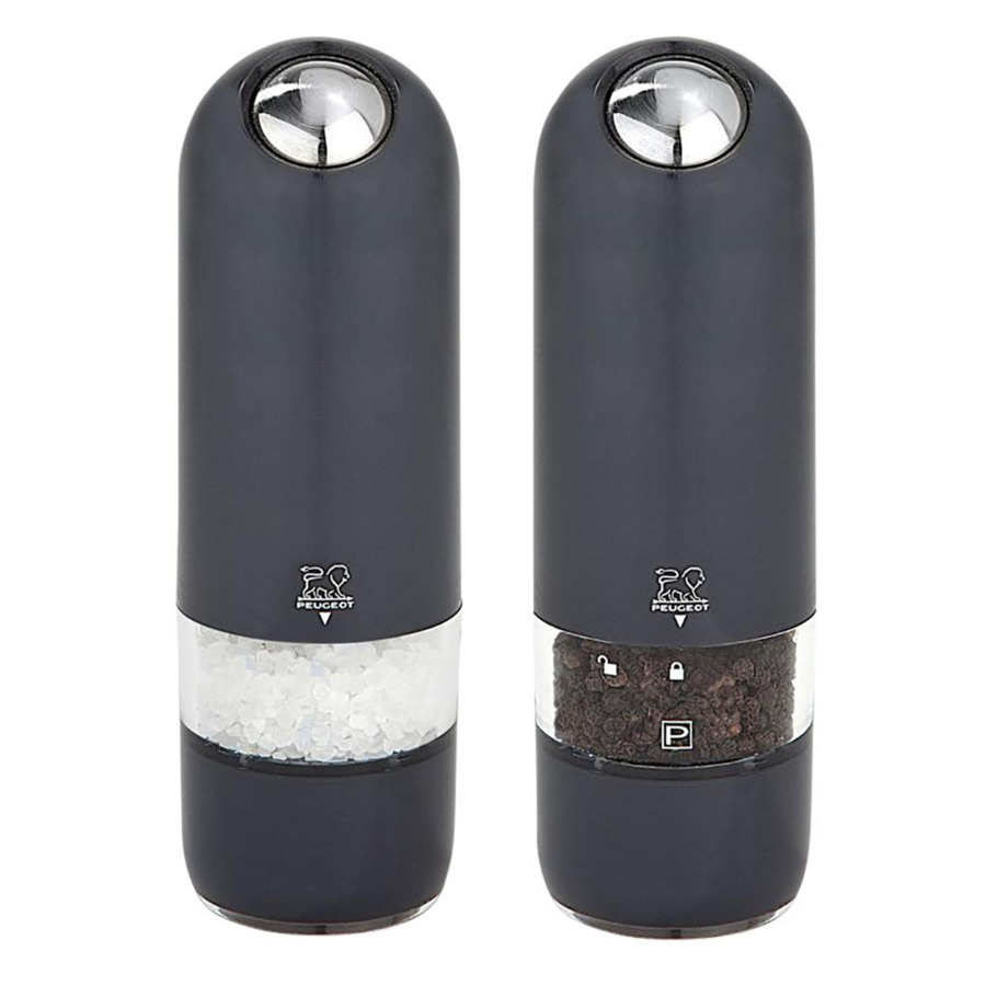 Набор мельниц для соли и перца автоматических Peugeot Аляска 17 см, 2 шт, черный, кварц