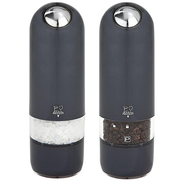 Набор мельниц для соли и перца автоматических Peugeot Аляска 17 см, 2 шт, черный, кварц