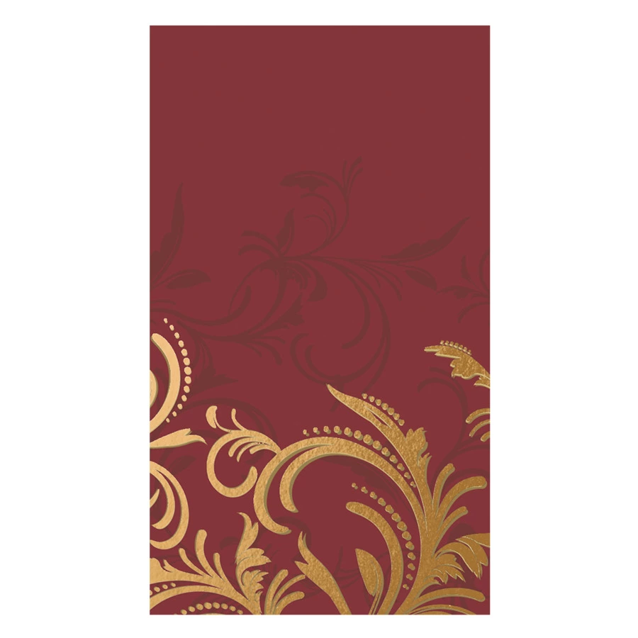 Скатерть бумажная Duni "Dunicel Grace Bordeau" (бордовая)