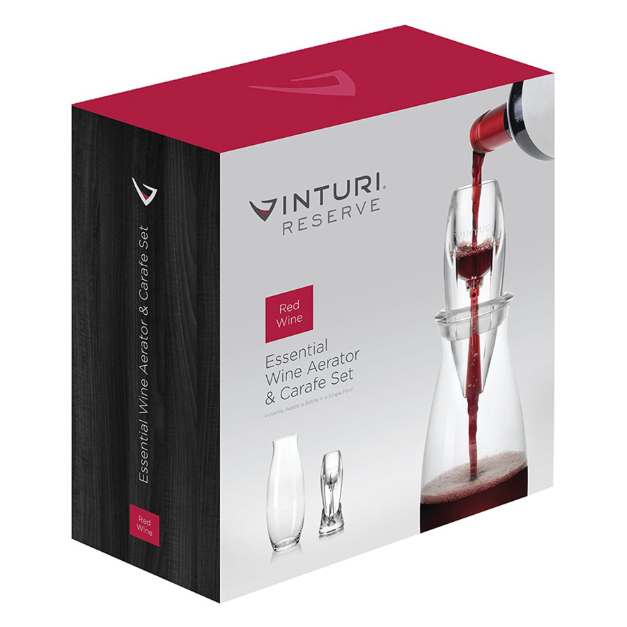 Набор  Vinturi Reserve из аэратора для красного вина и декантера, пластик