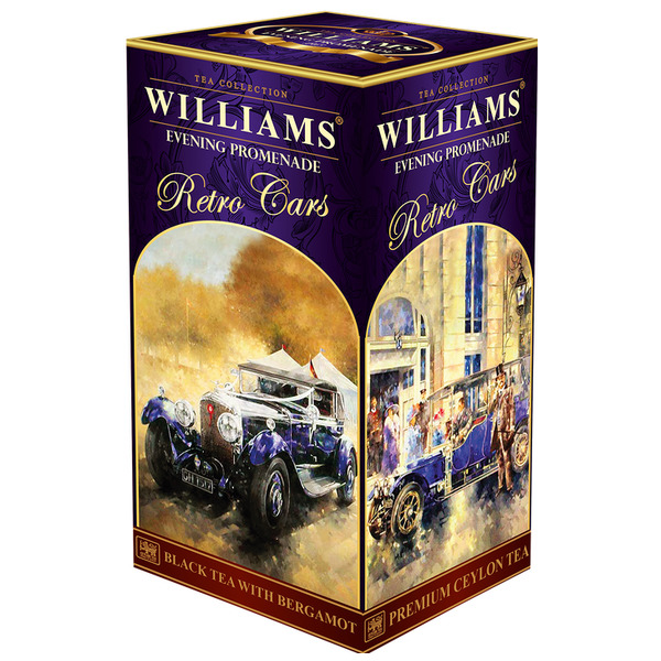 Чай черный цейлонский Williams высокогорный Вечерняя Прогулка с натуральным маслом бергамота 250 г